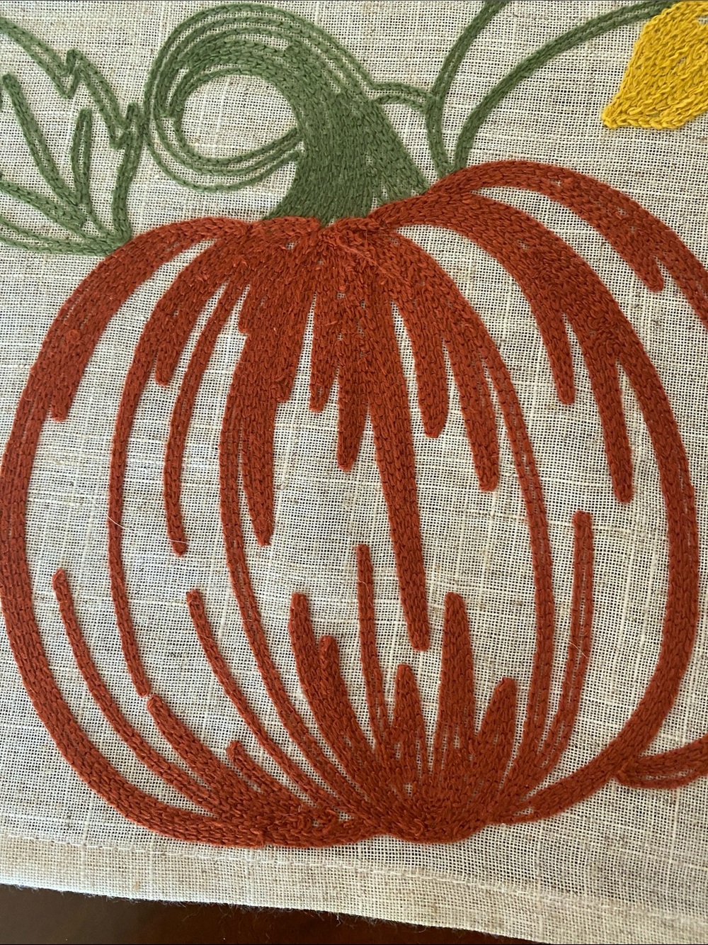 Autumn Pumpkin Table Runner - Yellow & Orange - Picture 2 of 7